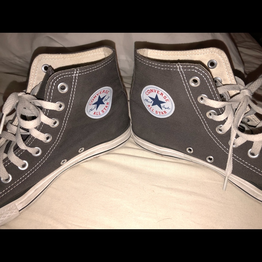 Converse high tops grey chucks 7.5 women